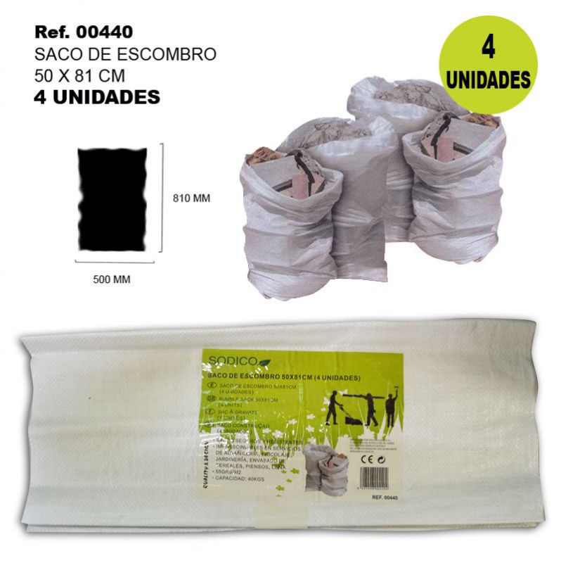 TB1092 DEBRIS SACK 50X81CM (4 UNITS)