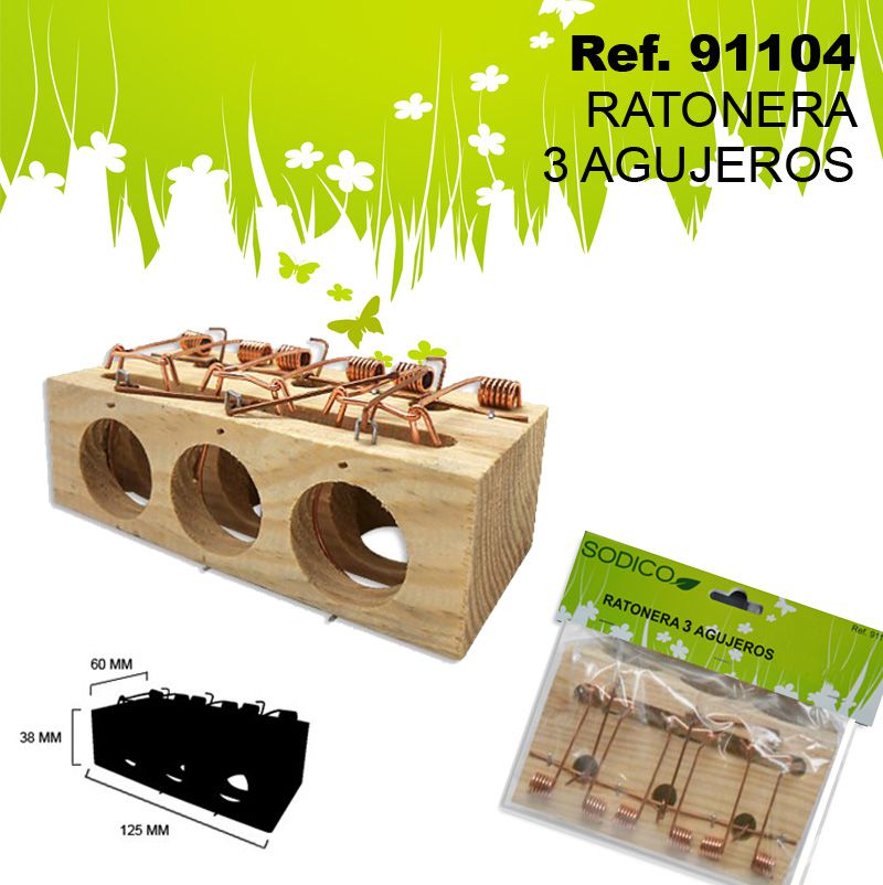TB1203 3-Hole Mouse Trap