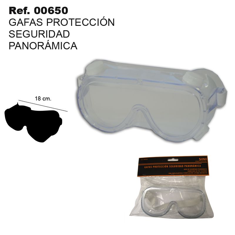 TB1231 Clear Anti-Impact Goggles PVC for Normal Use