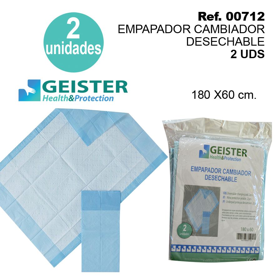 TB1258 Disposable Changing Pad 180X60CM 2 Units
