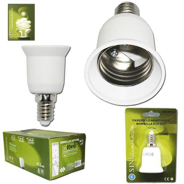 TB1439 E14 to E27 Bulb Socket Adapter