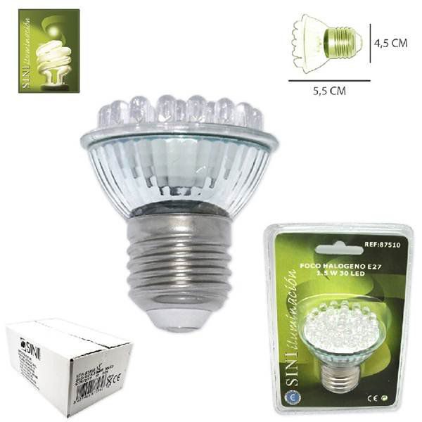 TB1443 Halogen Spotlight E27, 1.5 W, 30 LED
