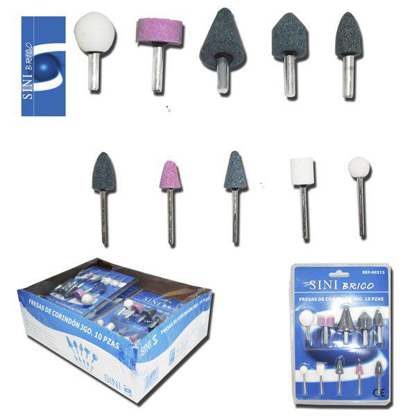 TB1521 Set of 10 Corindon Bits.