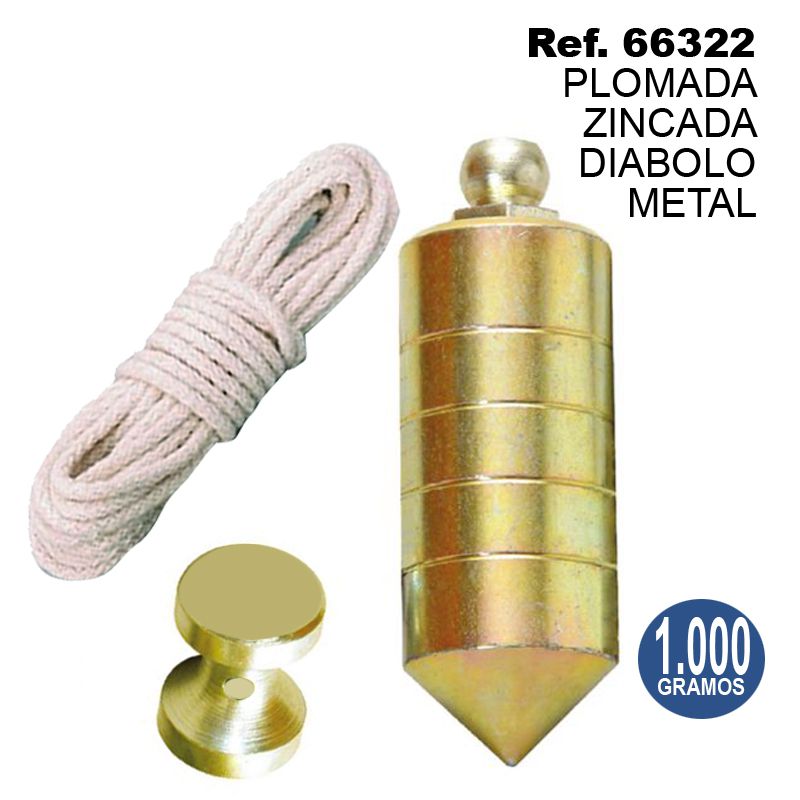 TB1581 Galvanized Lead Weight Diabolo Metal 1000 GR.