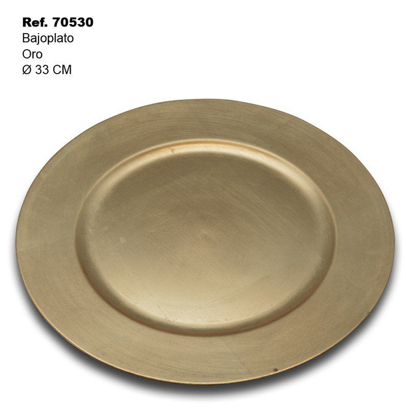 TB1663 Low Plate PP 33CM Gold