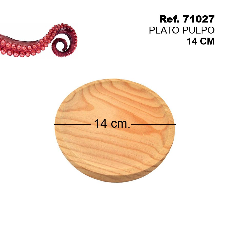TB1685 Decorative plate featuring an octopus design, 14 CM diameter.
