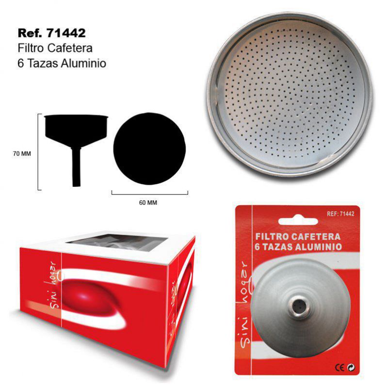 TB1703 6 Cup Aluminum Coffee Filter