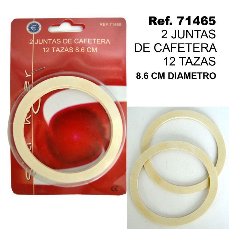 TB1707 Two Coffee Maker Gaskets for 12 Cup Capacity, 8.6 CM