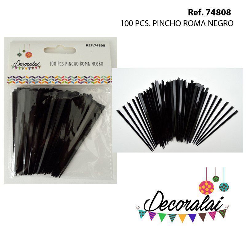 TB1927 100 PCS Black Roma Skewers