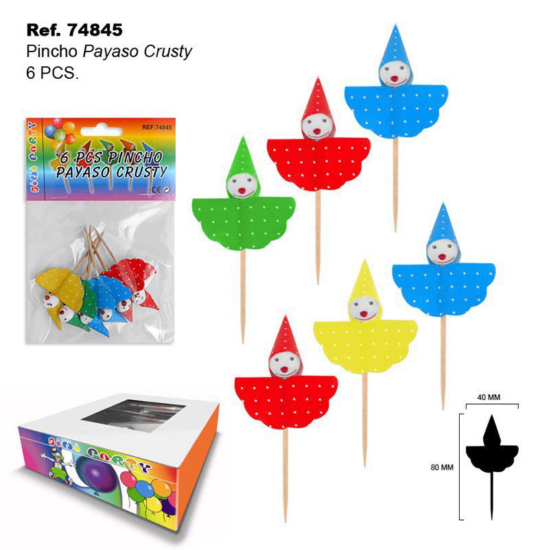 TB1949 6 PCS PINCHO PAYASO CRUSTY