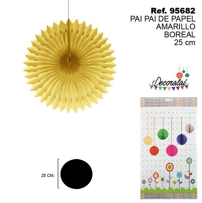 TB2148 Yellow Boreal Paper Streamer 25CM