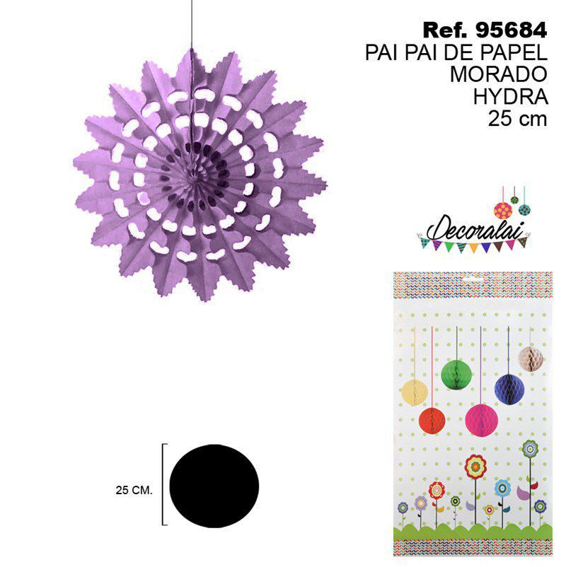 TB2150 Purple Hydra Paper Streamers 25CM