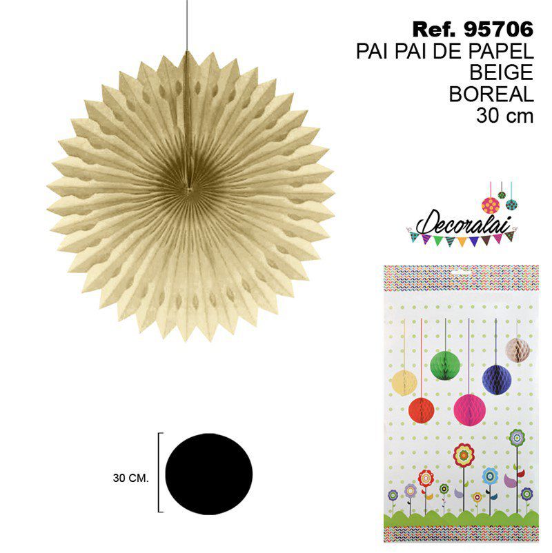 TB2172 PAI PAI OF BEIGE BOREAL PAPER 30CM