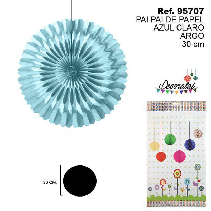 TB2173 Light Blue Paper Streamer Argo 30CM