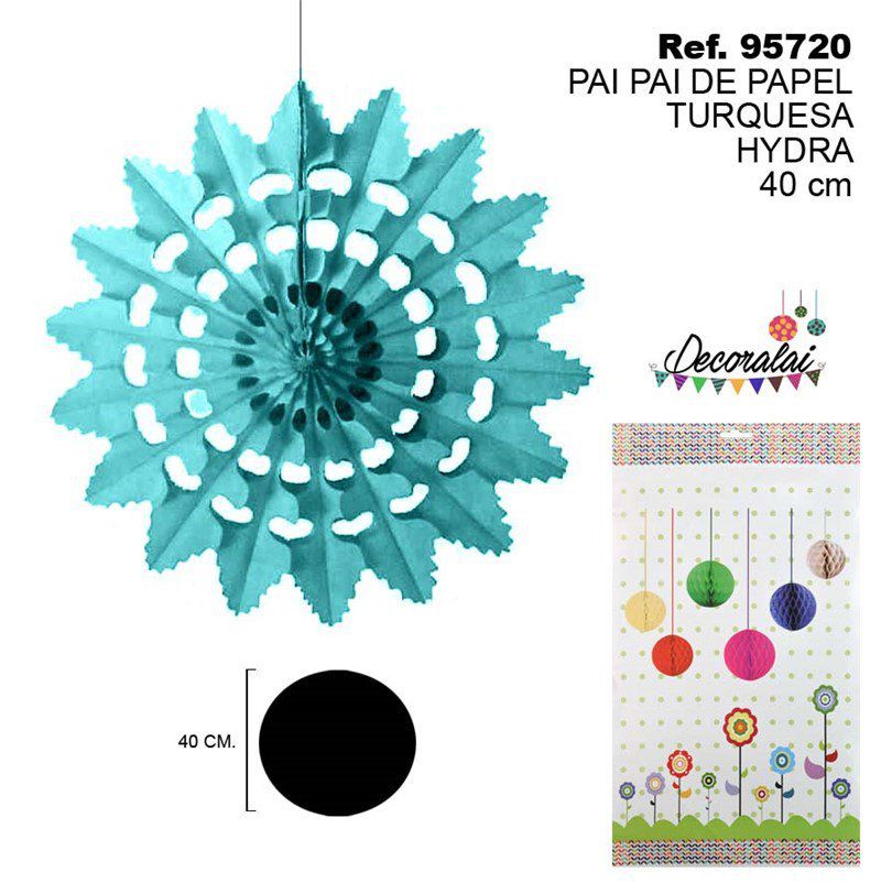 TB2186 Turquoise Hydra Paper Streamers 40CM