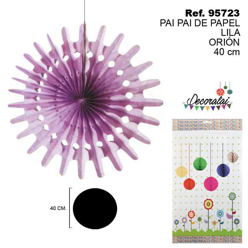 TB2189 Lilac Paper Streamer Garland Orion 40CM