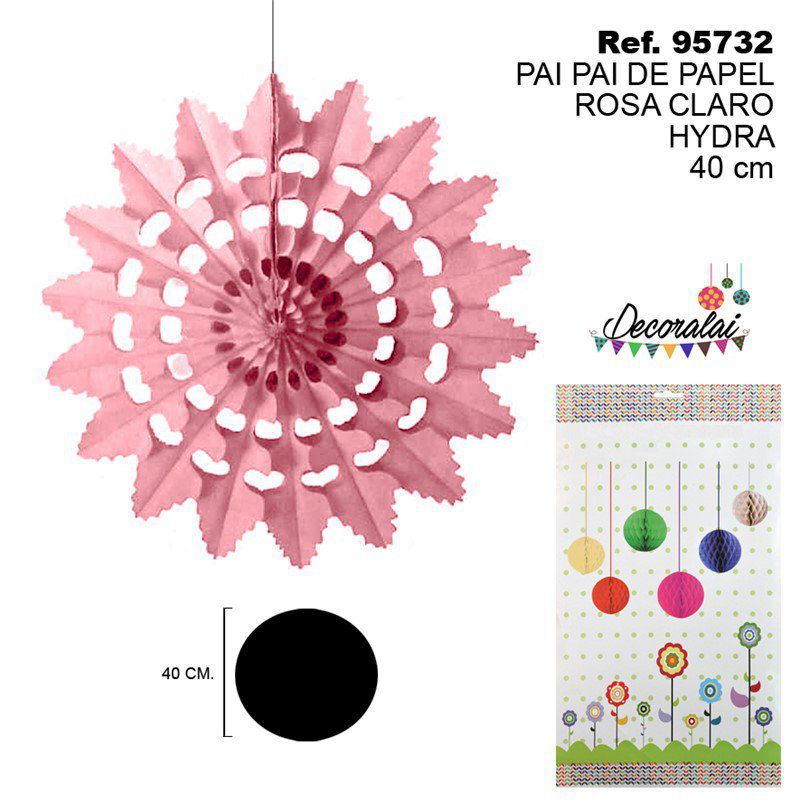 TB2198 Light Pink Hydra Paper Streamers 40CM