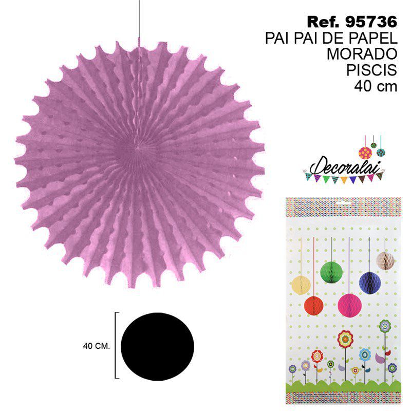 TB2202 Purple Pisces Paper Streamer 40CM