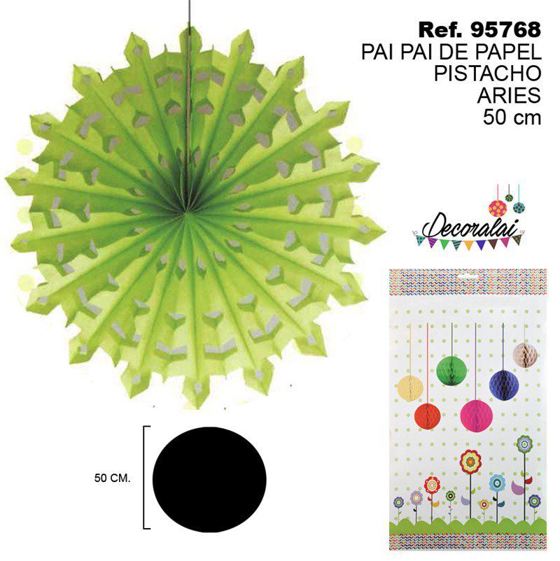 TB2229 Pistachio colored paper cups, Aries series, 50 CM