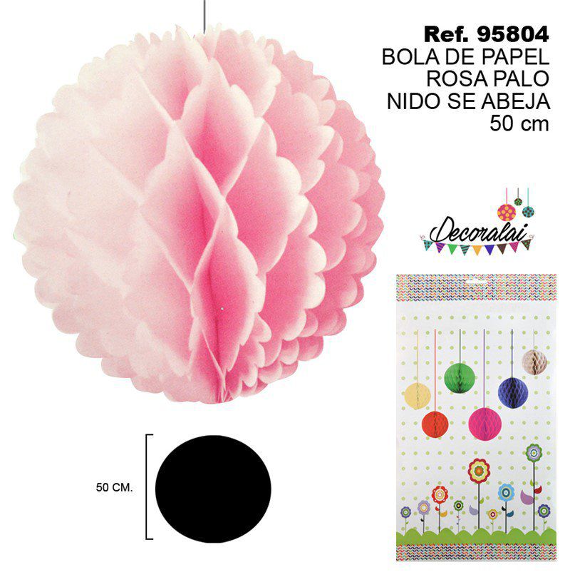 TB2255 Pink Paper Beehive Ball, 50CM