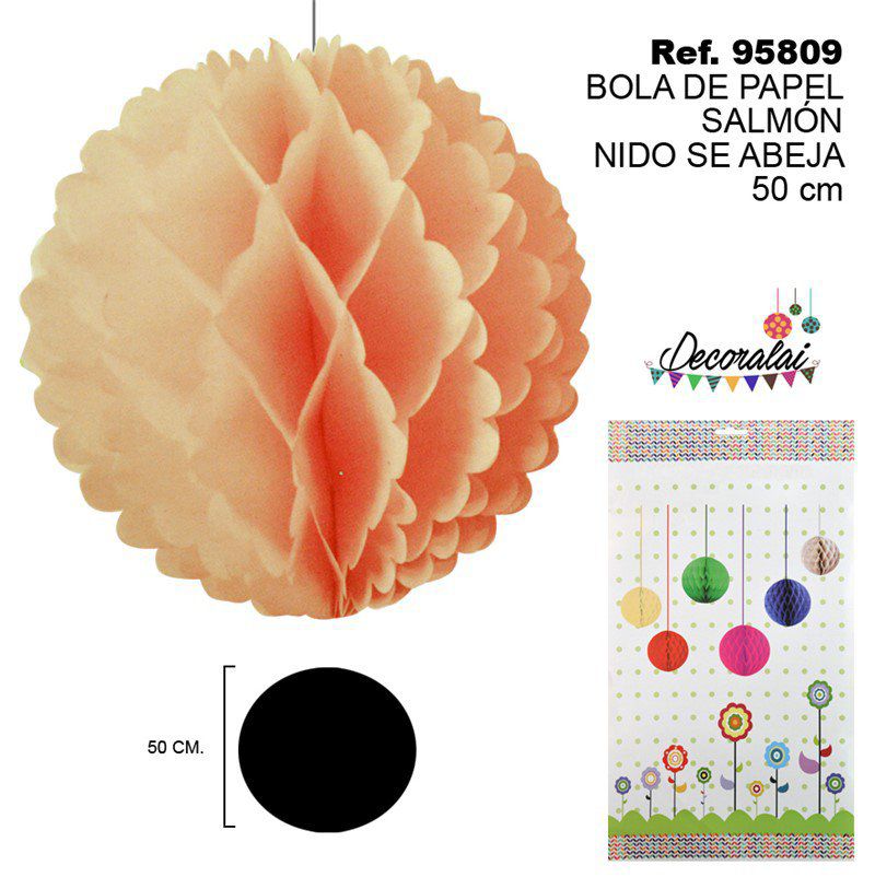 TB2259 Salmon Bee Nest Paper Ball 50CM