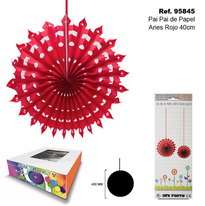 TB2291 Red Paper Streamers for Aries 40CM