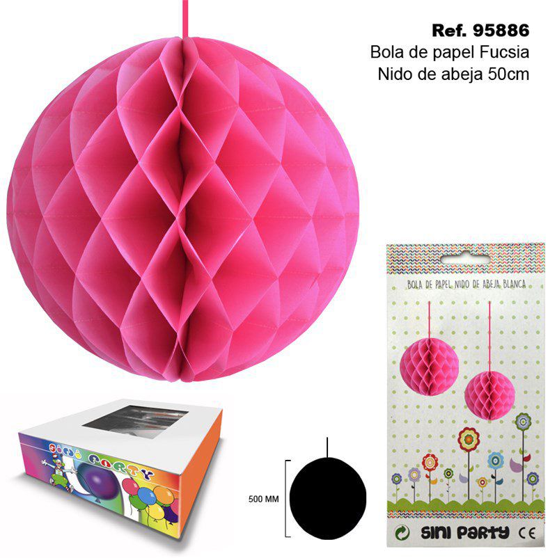 TB2311 Fuchsia Paper Ball Beehive 50CM