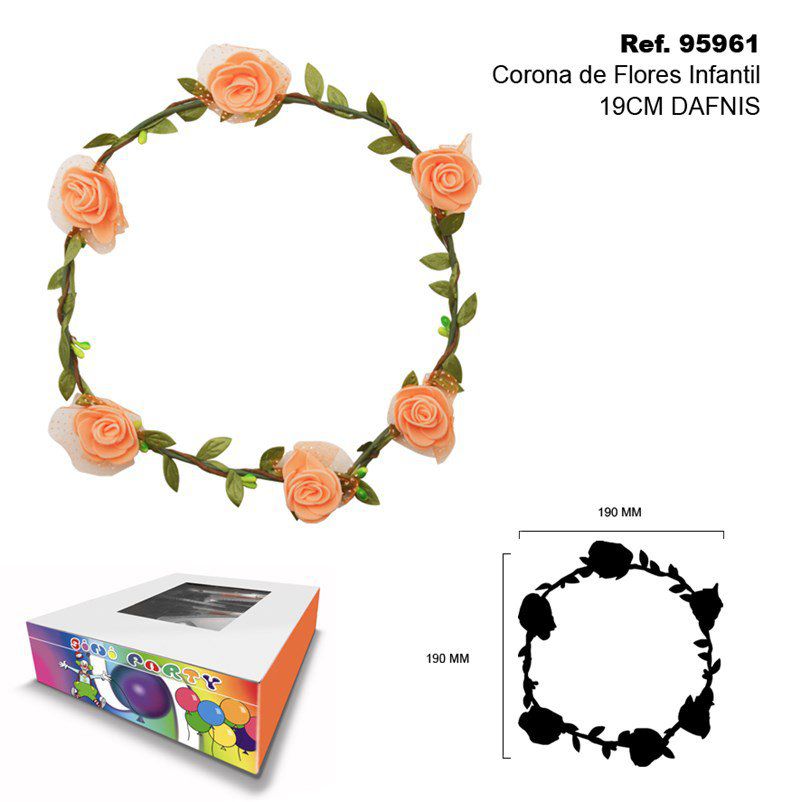 TB2324 Flower Crown DAFNIS, 19CM