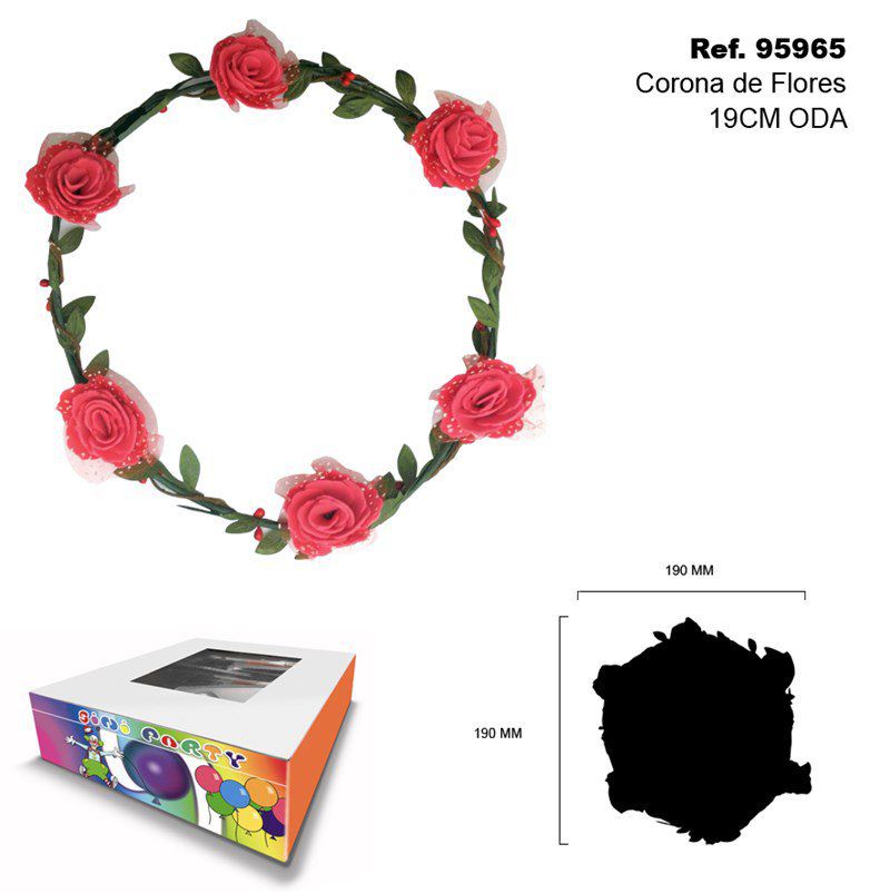 TB2327 Wreath of Flowers 19CM ODA