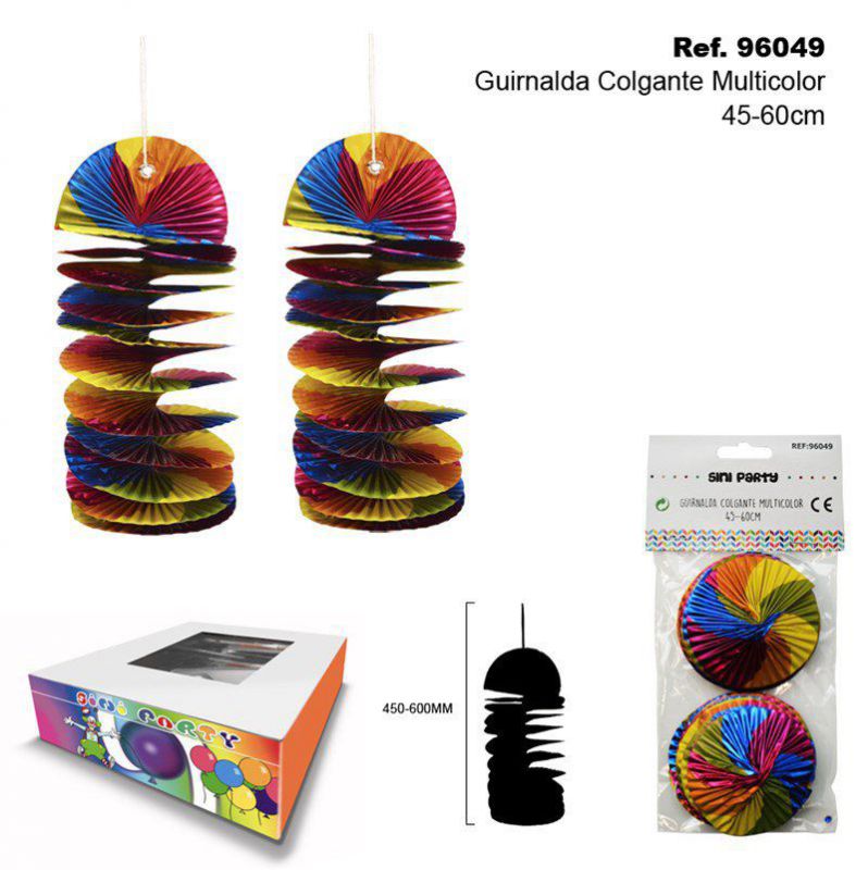 TB2358 Multicolored hanging garland, size 45-60cm.
