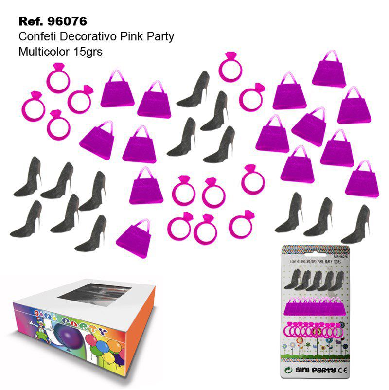 TB2365 Pink Party Decorative Confetti, 15g