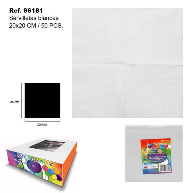 TB2421 White Napkins 20x20 CM