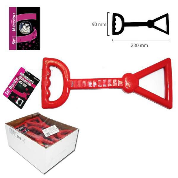 TB2497 Educational chew toy with rubber handle for dogs.