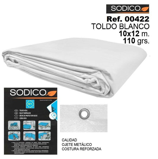 TB1054 White Awning 10x12M 110GRS