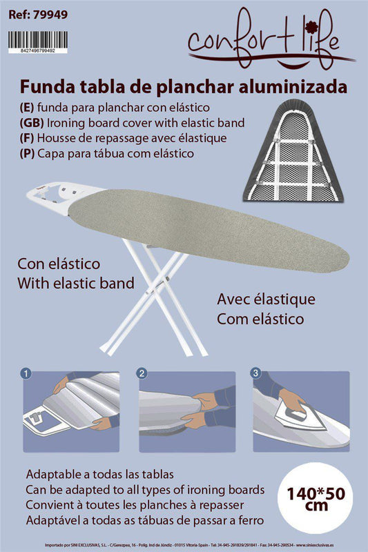 TB1127 Aluminum Coated Ironing Board Cover with Elastic 140x50cm