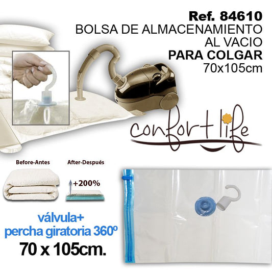 TB1151 Hanging Vacuum Storage Bag CONFORTLIFE 70X105CM