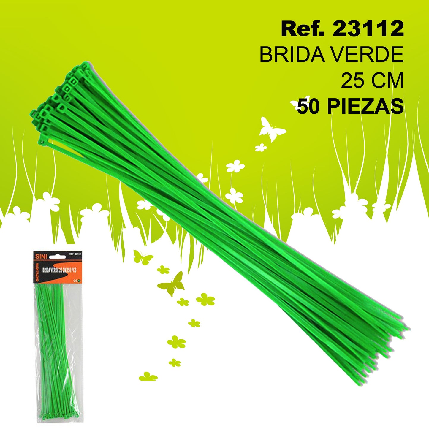 TB1159 Green Band 25cm x 50 PCS