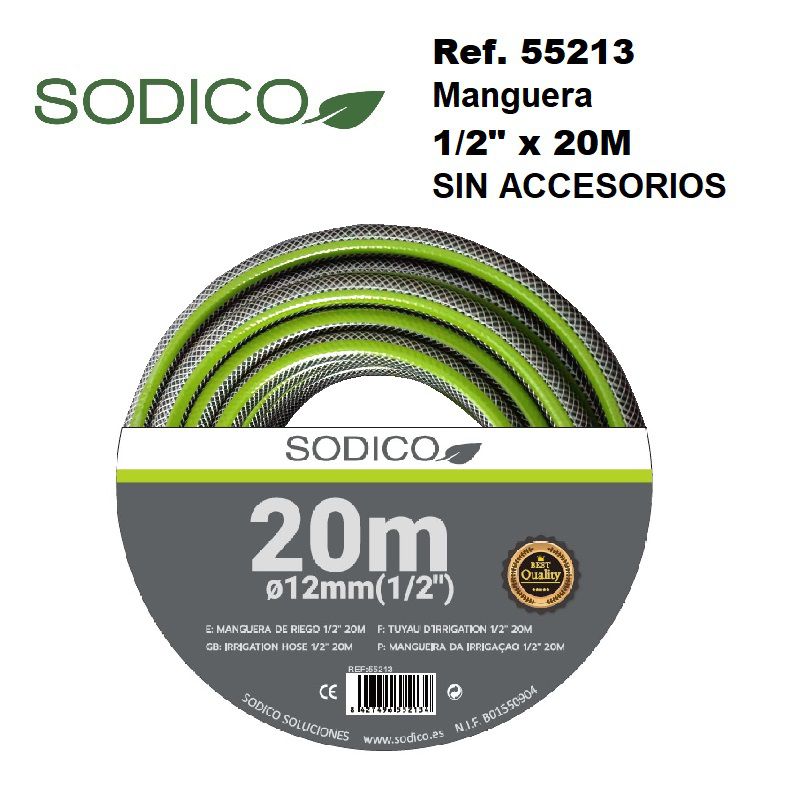 TB1168 1/2" x 20M Hose (Without Accessories)