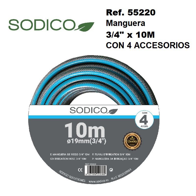 TB1169 3/4" X 10M Hose with 4 Accessories
