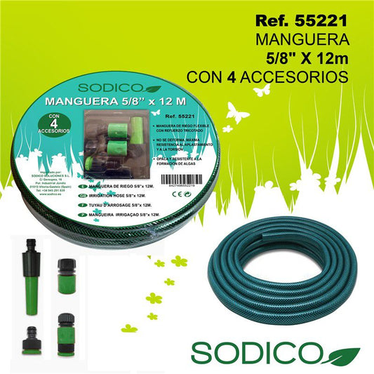 TB1170 5/8" x 12M Hose with 4 Accessories