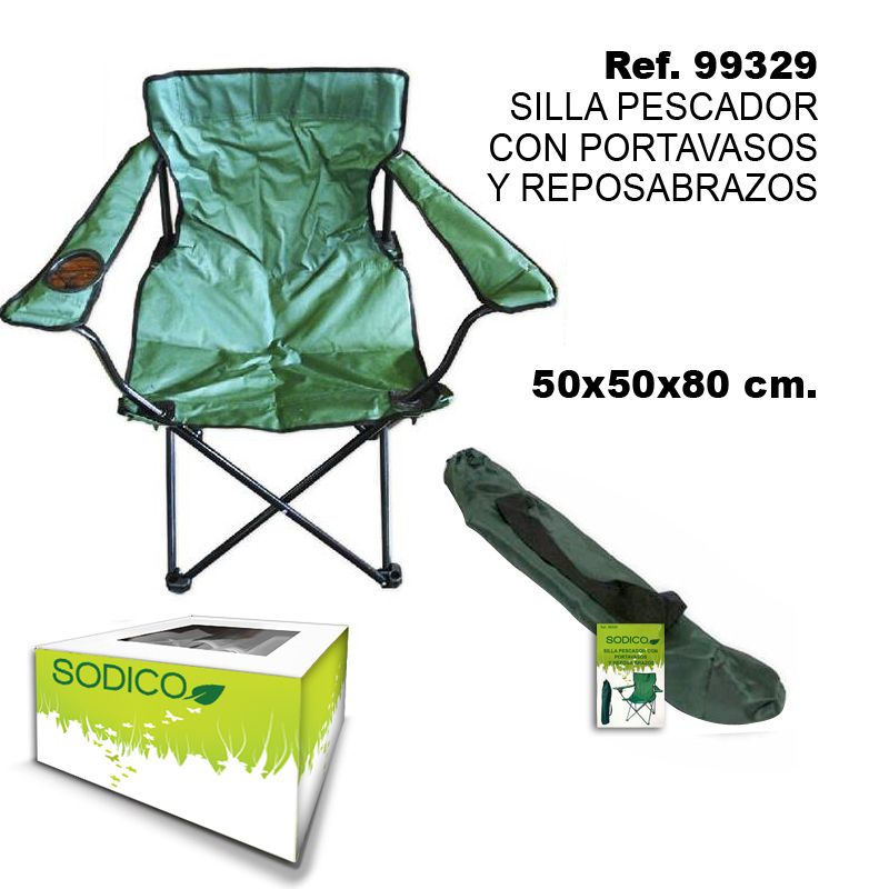 TB1205 Fishing Chair with Cup Holder and Armrests