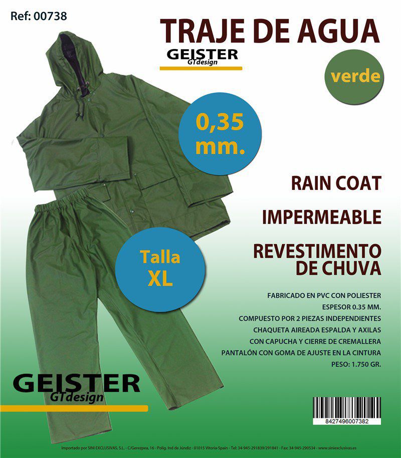 TB1206 Water Suit Size XL 0.35MM