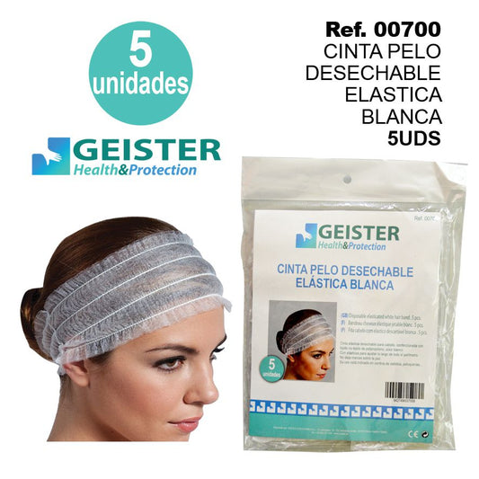 TB1248 Disposable elastic pink hair clip, 5 units