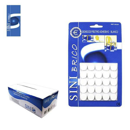 TB1273 9 Adhesives Felt Squares of 25 X 25 m/m Brown