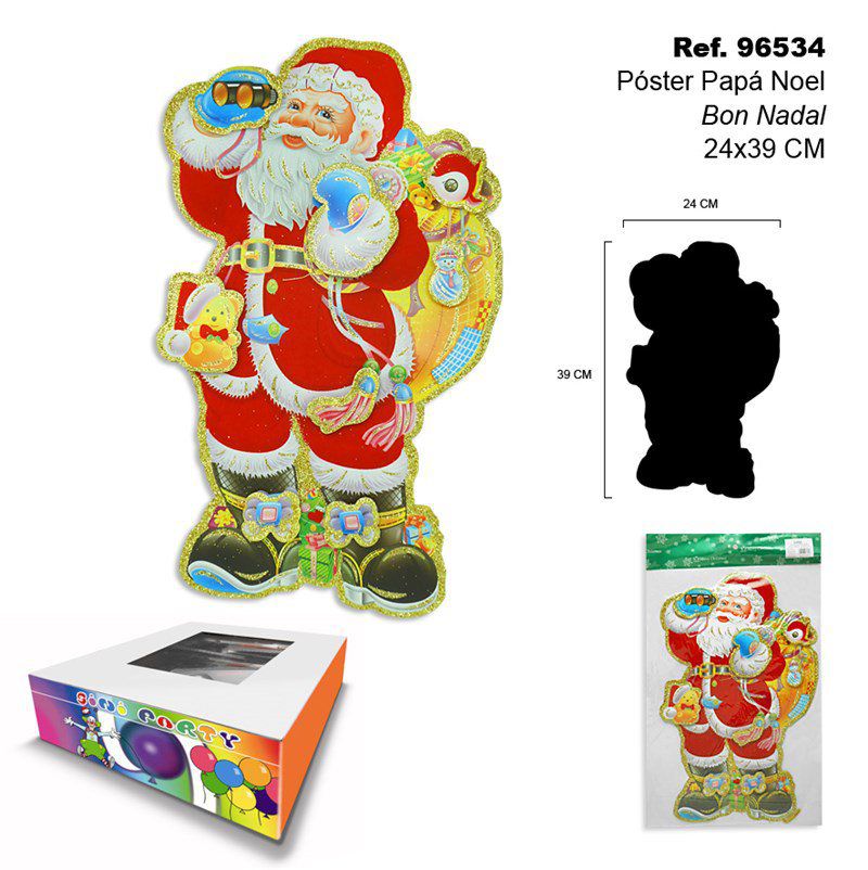 TB1320 Santa Claus Ornament Christmas Day 24 X 39 CM