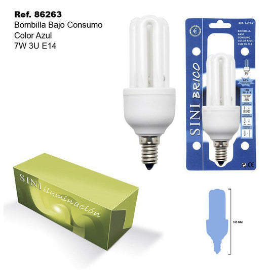 TB1356 Wattage: 15WSocket Type: E14Consumption: Low ConsumptionColor: Blue