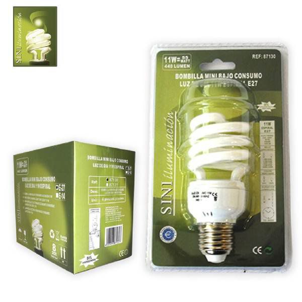 TB1365 Warm Light Bulb 7W Spiral E-14 Low Consumption