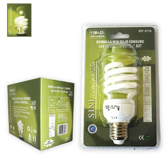 TB1388 MINI WARM LIGHT 11W ESPIRAL E-14 ENERGY SAVING BULB