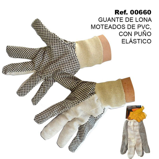 TB1452 Spotted Canvas Glove