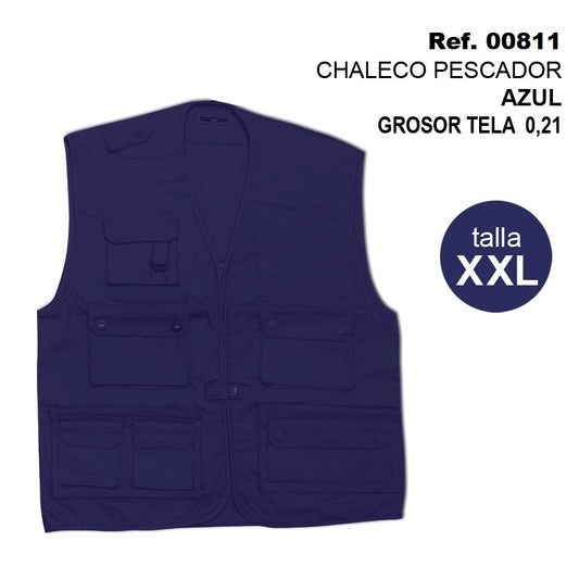 TB1458 Blue Fishing Vest Size XXL HNFV 021